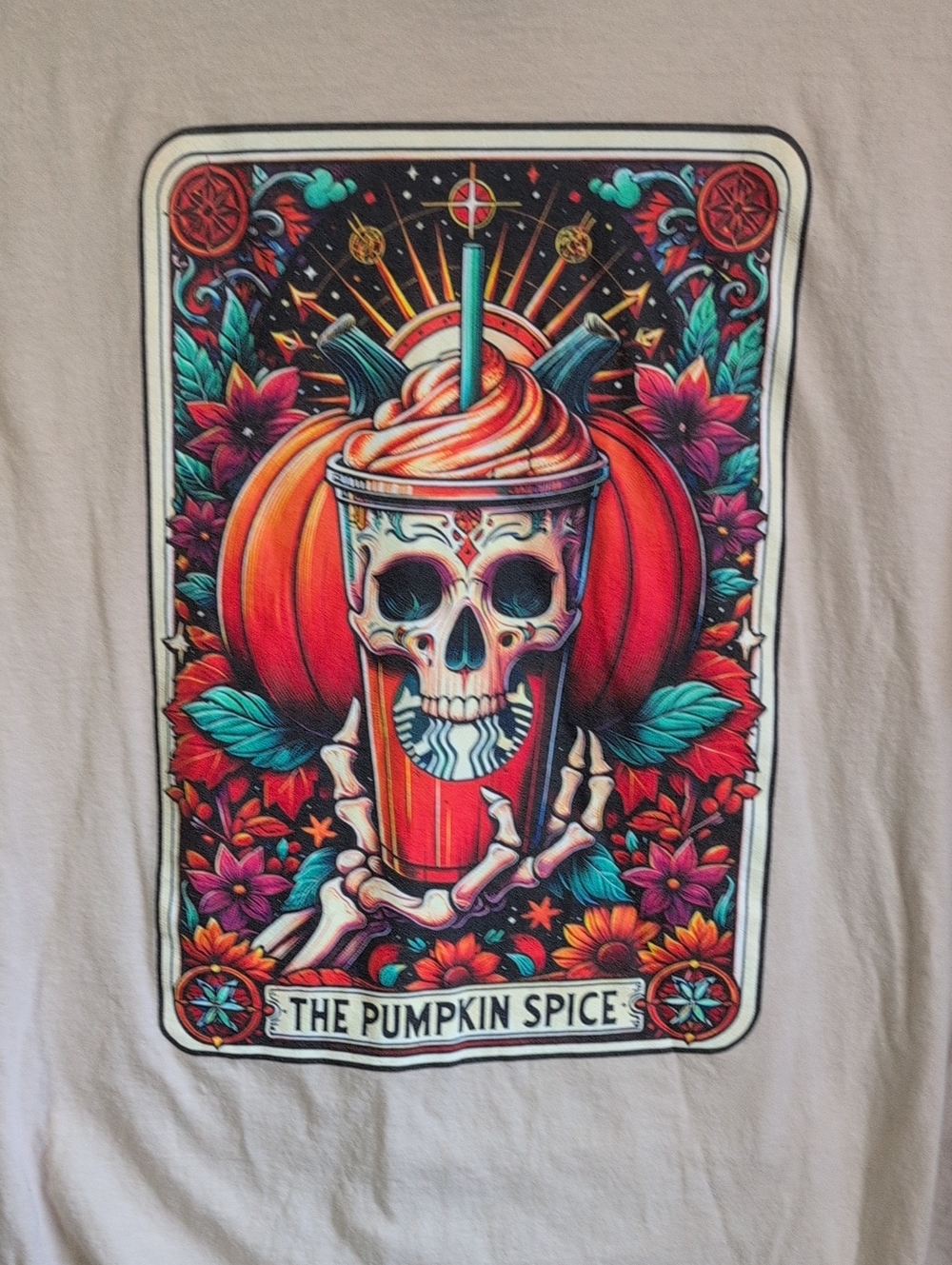 Pumpkin Spice Tarot Style T-shirt
